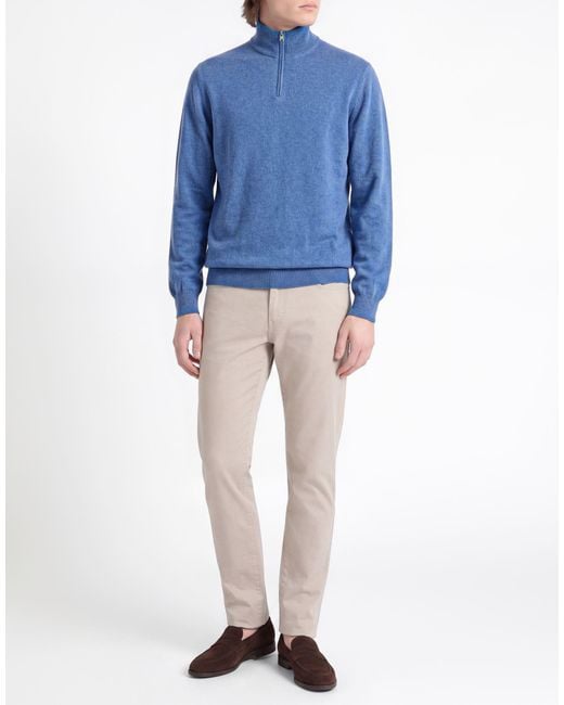 Fedeli Rollkragenpullover in Blue für Herren