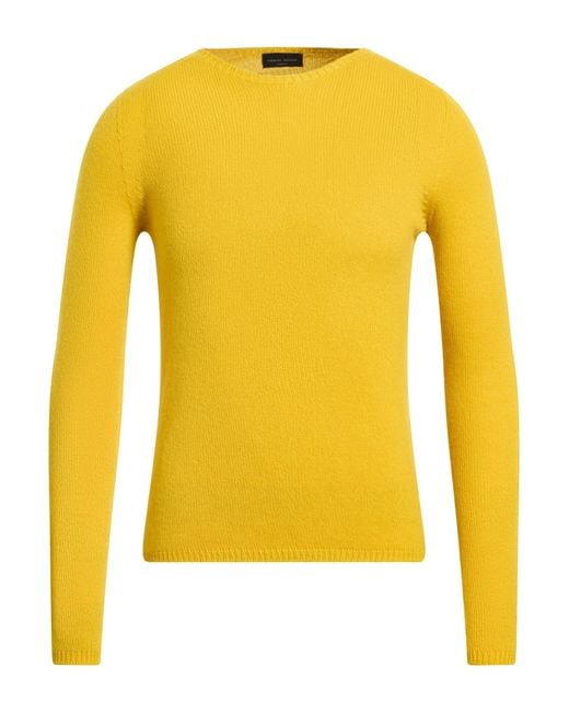 Roberto Collina Yellow Marigold Sweater Cashmere for men