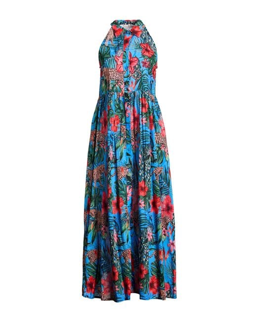 CONNOR & BLAKE Blue Maxi Dress Cotton