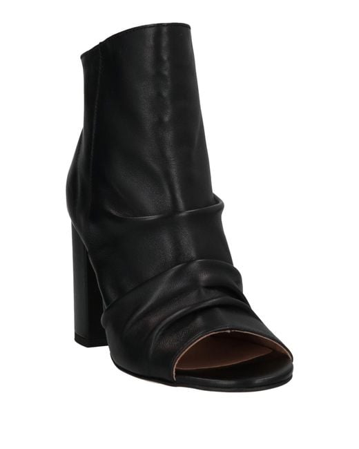 CafeNoir Black Ankle Boots