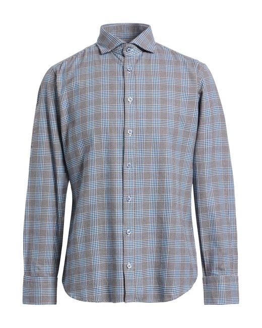 BASTONCINO Blue Shirt Cotton for men