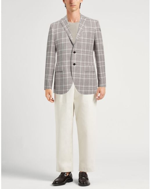 Luigi Bianchi Gray Blazer for men