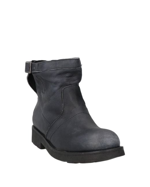 Bikkembergs Black Ankle Boots Leather