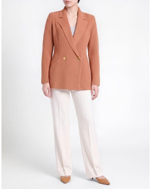 Elisabetta Franchi Pink Blazer Wool, Acrylic, Polyester, Polyamide