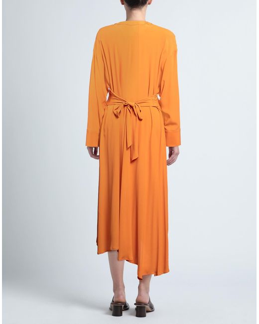 Vestido largo Erika Cavallini Semi Couture de color Orange