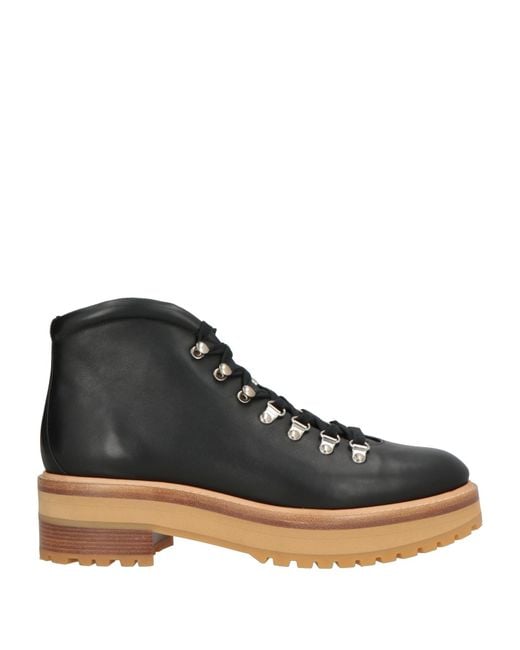 Gabriela Hearst Black Ankle Boots Leather