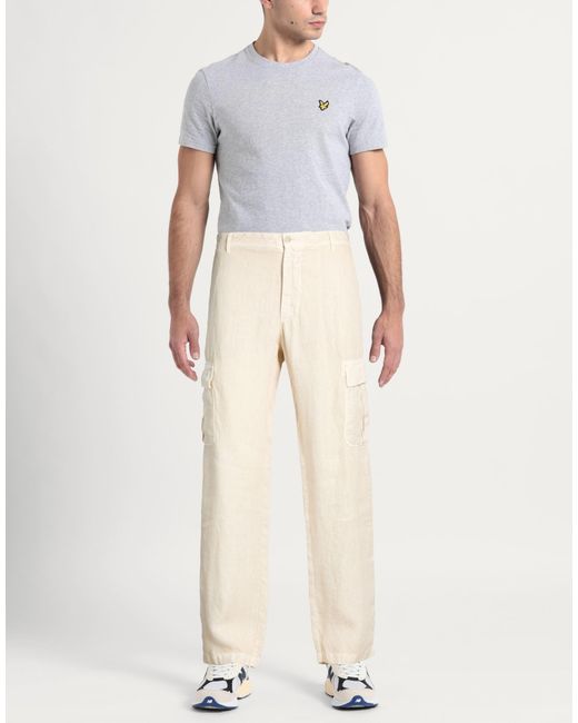 120% Lino Natural Pants for men