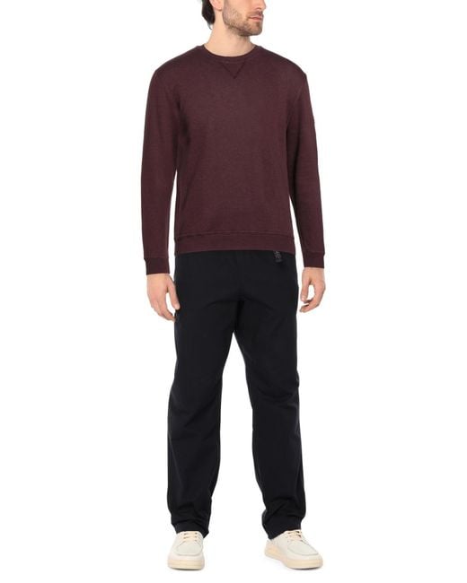Lardini Purple Burgundy Sweatshirt Cotton, Cashmere, Polyamide, Elastane for men