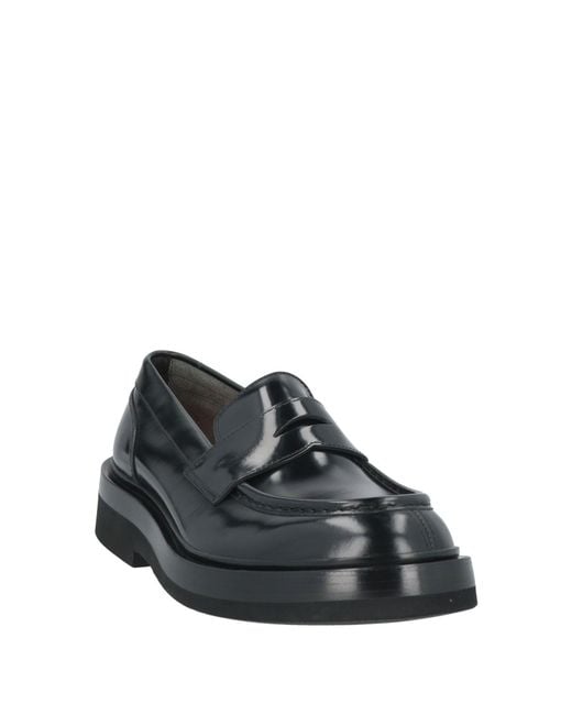 Santoni Black Loafer for men
