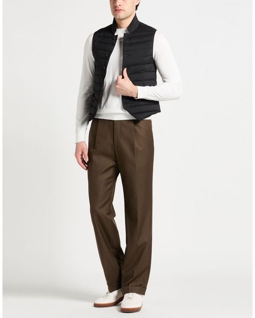 Moorer Black Vest Polyamide, Polyurethane for men