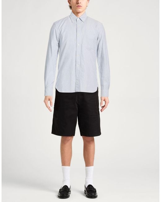 Beams Plus Blue Shirt Cotton for men