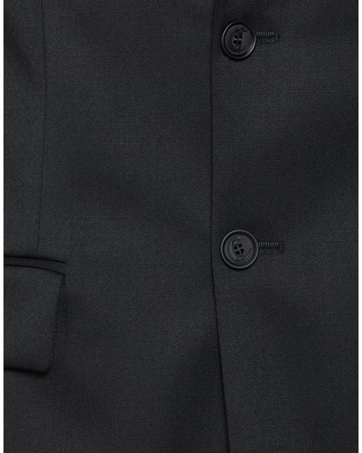 Just Cavalli Black Suit Wool, Polyester, Elastane for men