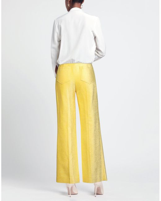 Pantalon Victoria Beckham en coloris Yellow