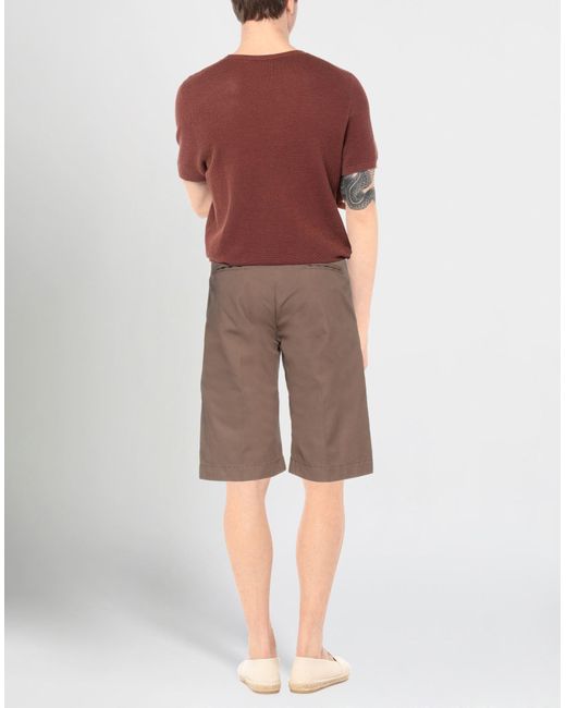 Jacob Coh?n Brown Khaki Shorts & Bermuda Shorts Cotton for men