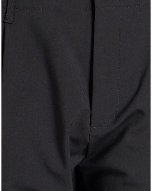 Dondup Black Pants Polyester, Wool, Elastane for men