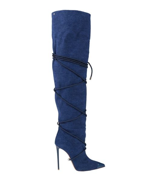 Elisabetta Franchi Blue Stiefel