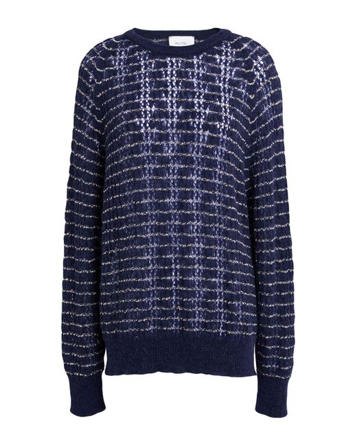 Alysi Blue Midnight Sweater Alpaca Wool, Merino Wool, Polyamide, Viscose, Metallic Fiber