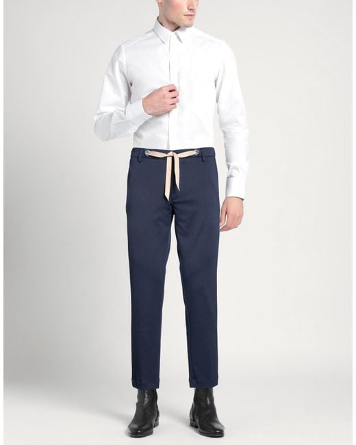 Squad² Blue Pants Viscose, Nylon, Elastane for men