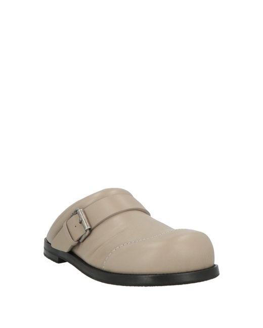 Acne Gray Mules & Clogs Leather