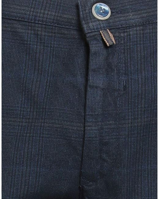 Barbati Blue Pants Cotton, Polyester, Elastane for men