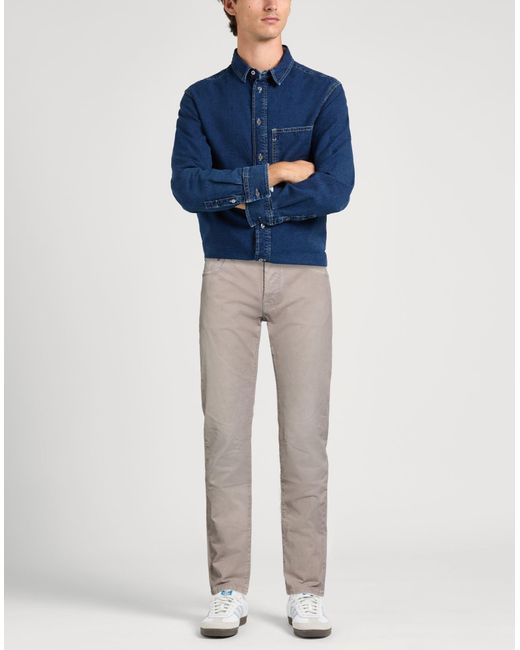 Jacob Cohen Gray Pants Cotton, Elastane for men