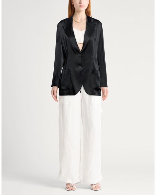 Carla G Black Blazer Acetate, Viscose, Elastane