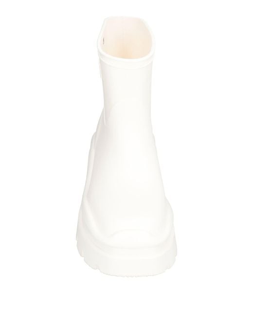 MSGM White Ankle Boots Rubber