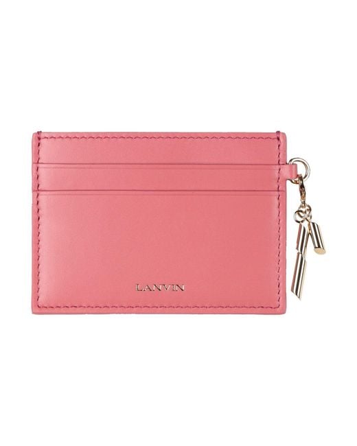 Tarjetero Lanvin de color Pink