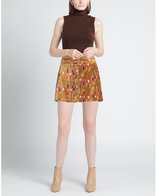 Lisa Corti Orange Mini Skirt