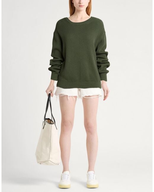 MSGM Green Dark Sweater Cotton