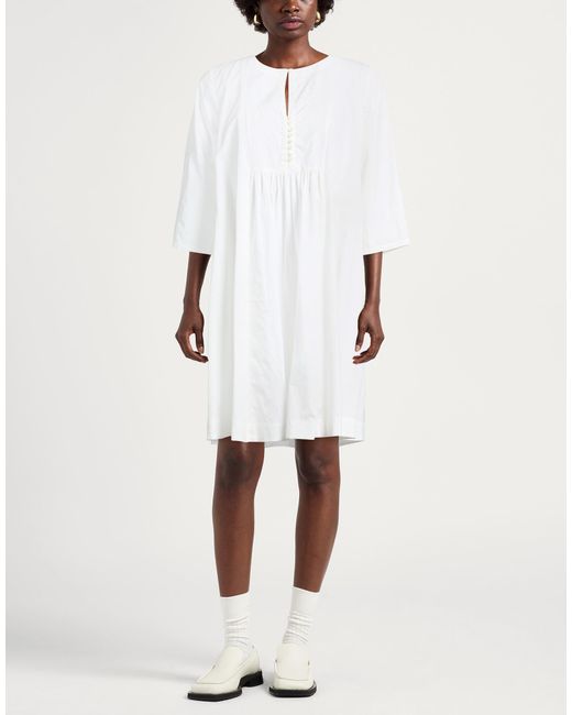 High White Midi Dresses