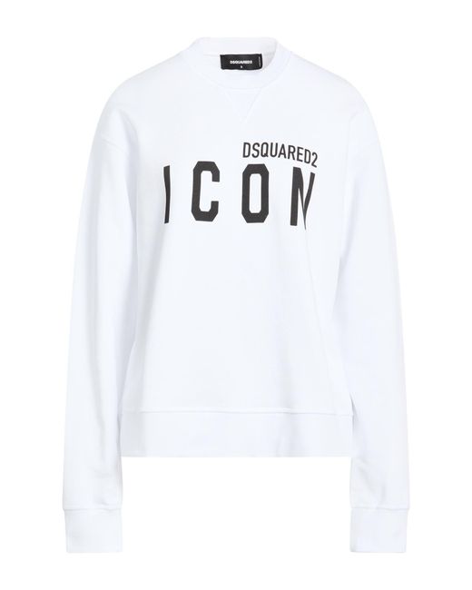 DSquared² White Sweatshirt Cotton