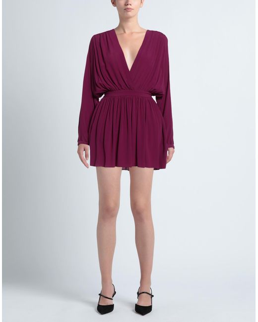 Grifoni Purple Kurzes Kleid