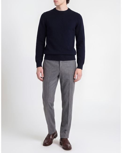 LA BIELLESE Blue Sweater Virgin Wool for men