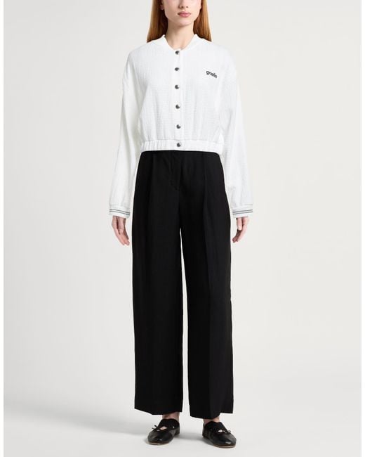 Gaelle Paris White Jacket Polyester, Elastane