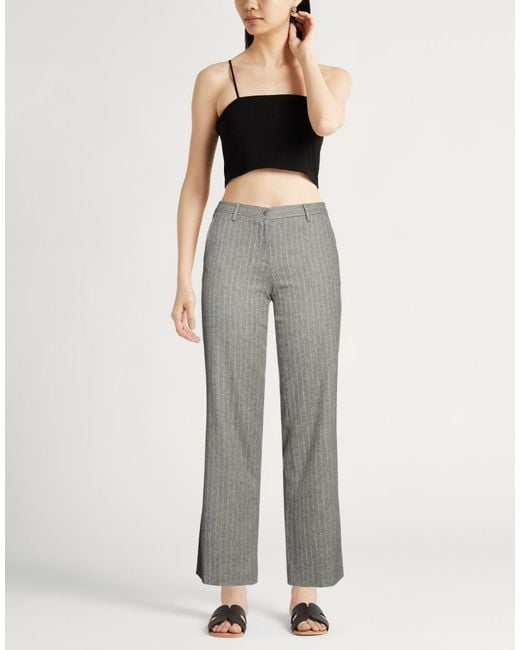 Incotex Gray Pants Wool