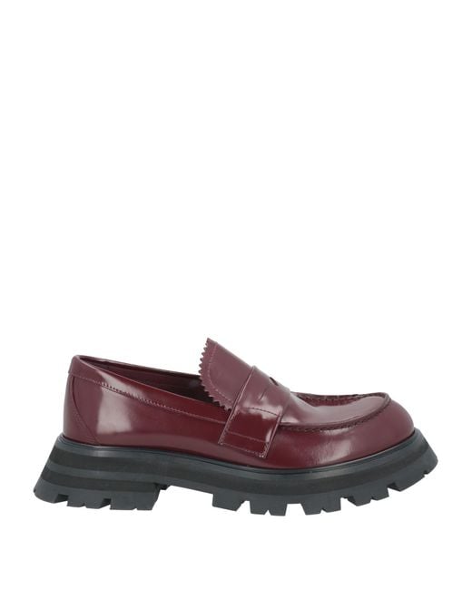 Alexander McQueen Purple Loafers