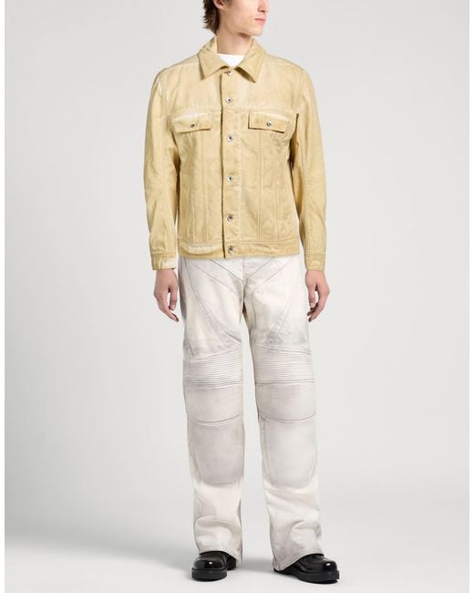 Rick Owens White Jacket Cotton for men