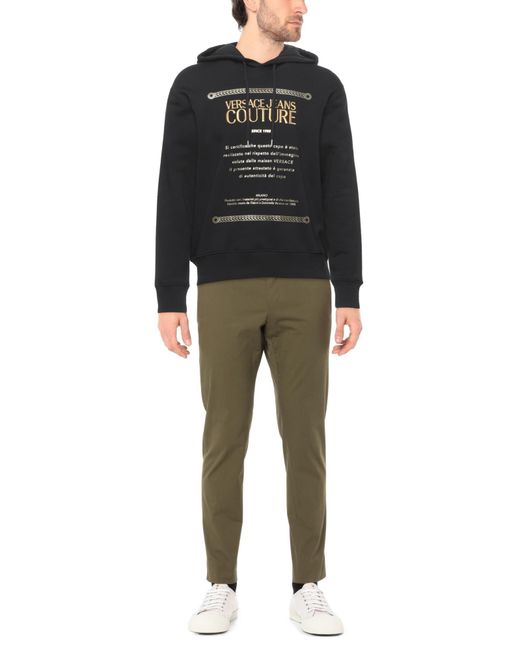 Versace Jeans Couture Black Sweatshirt Cotton for men