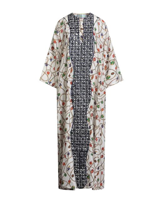 Rianna + Nina White Maxi Dress Silk