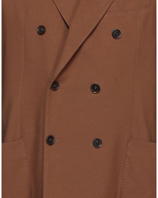 Circolo 1901 Brown Blazer Cotton, Elastane for men