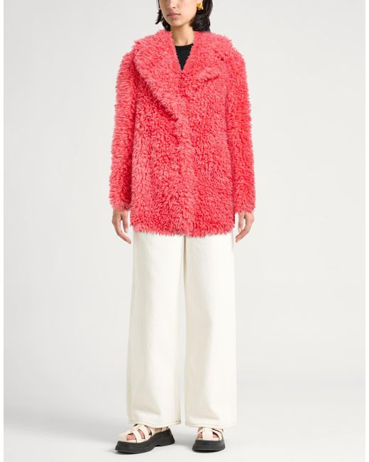 Patrizia Pepe Pink Shearling & Teddy