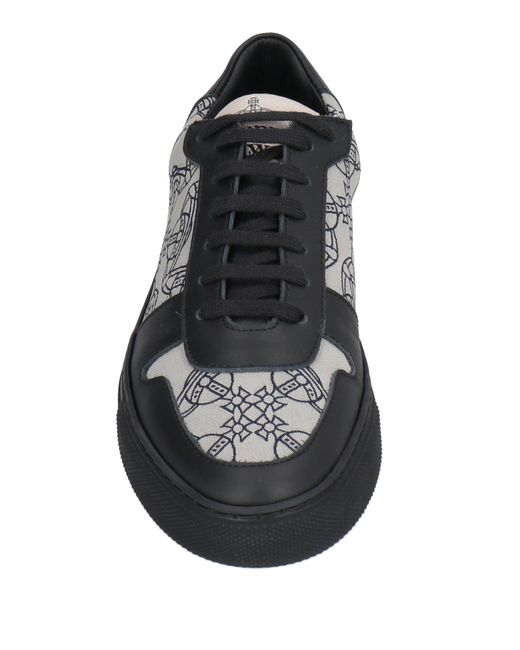 Vivienne Westwood Black Sneakers Leather, Textile Fibers for men