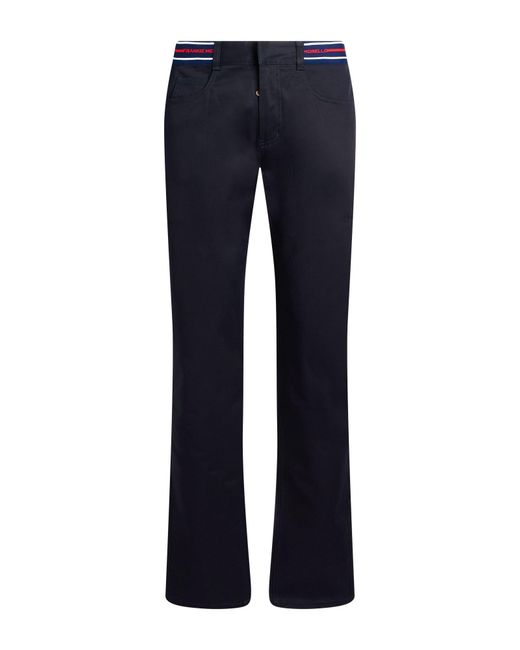 Frankie Morello Blue Midnight Pants Cotton, Elastane for men