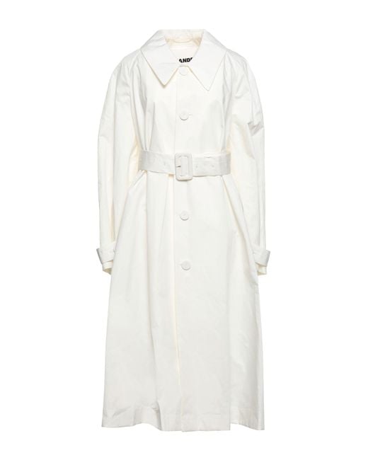 Jil Sander White Overcoat