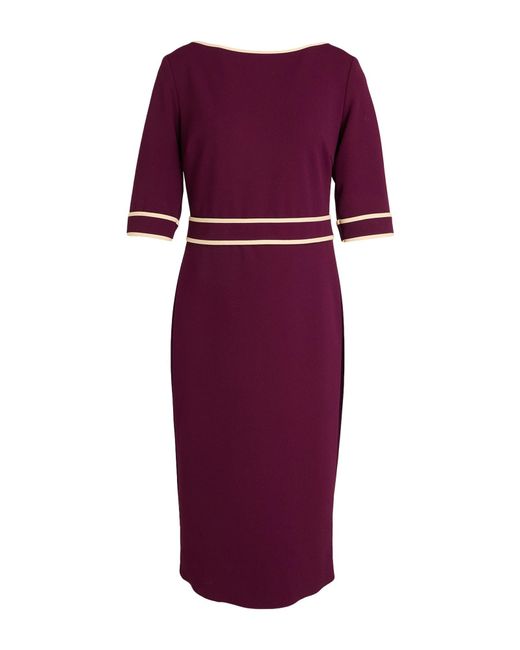 Rinascimento Purple Midi Dress