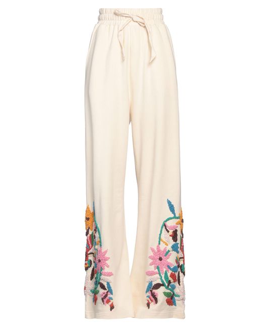 Pantalon Mes Demoiselles en coloris White