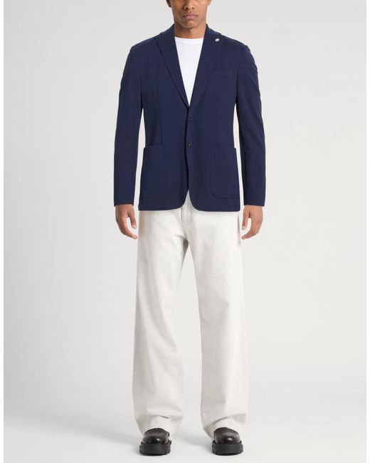 Manuel Ritz Blue Blazers for men