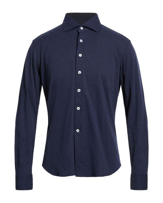 Alessandro Gherardi Blue Shirt Cotton for men