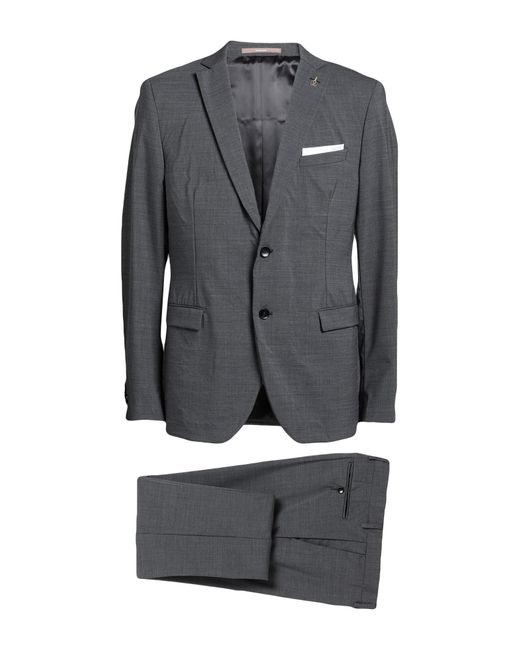 Paoloni Wool Suit in Grey (Gray) for Men | Lyst